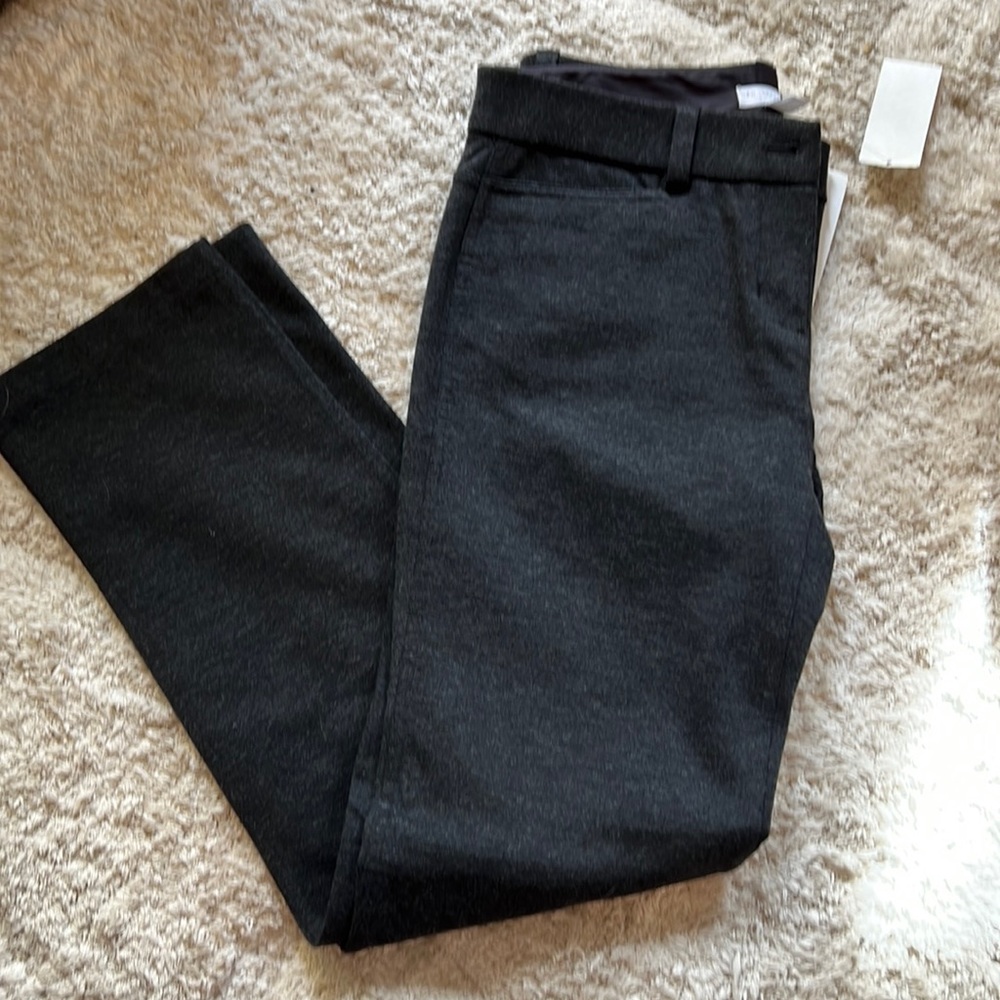 Mid Rise Petite Slim Black Pant